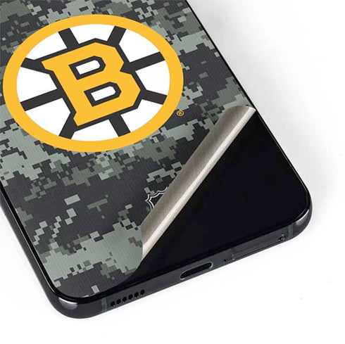 NHL Boston Bruins Camo Galaxy S22 Plus Skin